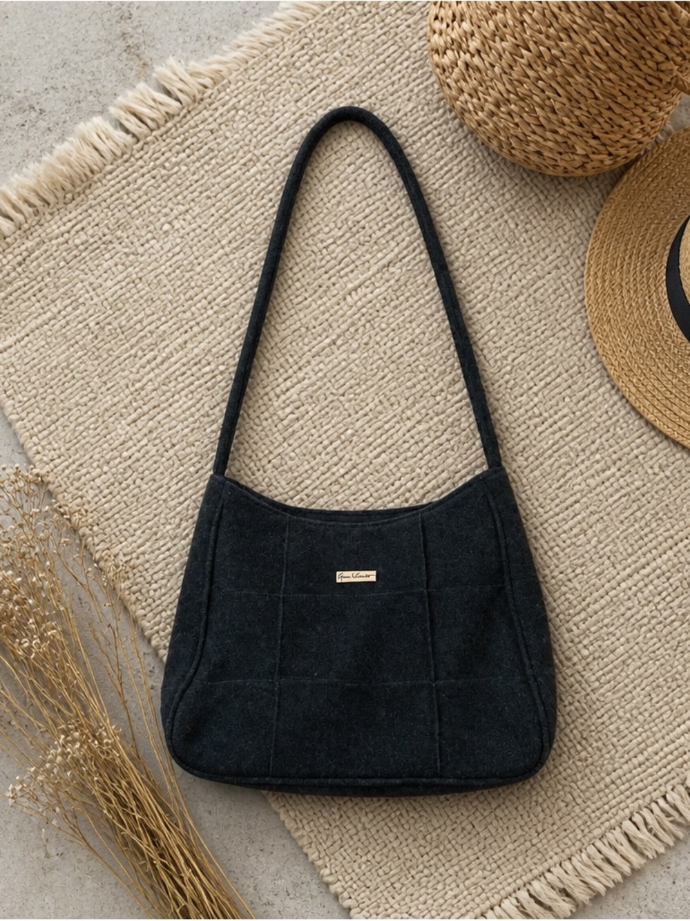 Grey Shoulder Bag